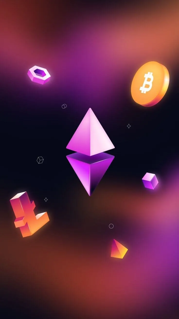 Logo da BlackRock com símbolos de blockchain e tokenização