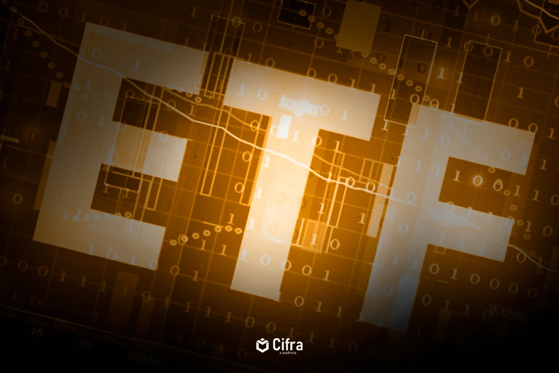 ETF de criptomoedas representando investimento institucional em Bitcoin e Ethereum