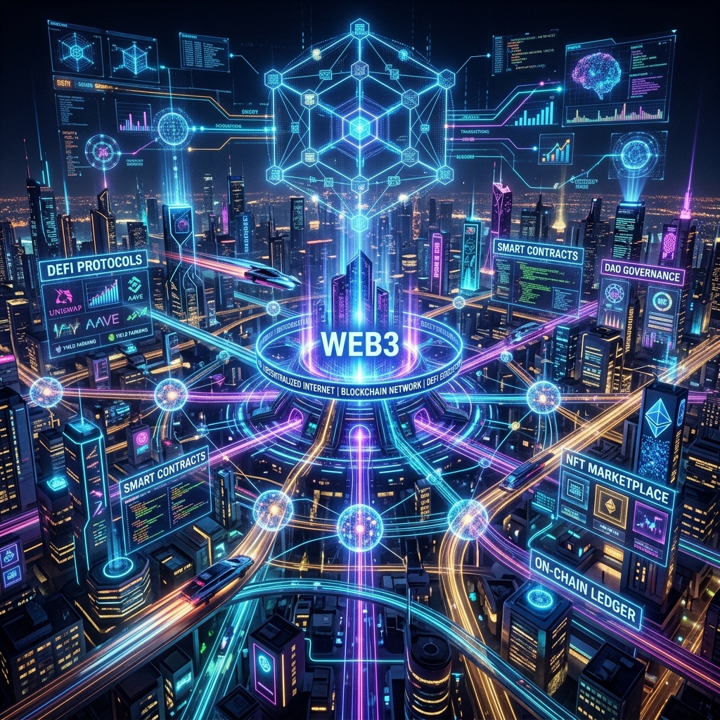 Evolução da Web3 e internet descentralizada